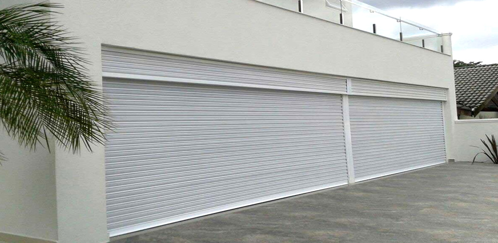 Porta de enrolar automática de alumínio