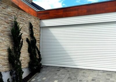 Porta de enrolar automática de alumínio