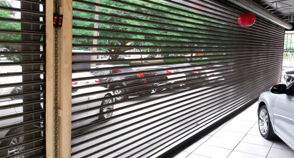 Central de controle para porta de enrolar